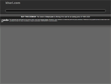 Tablet Screenshot of khari.com